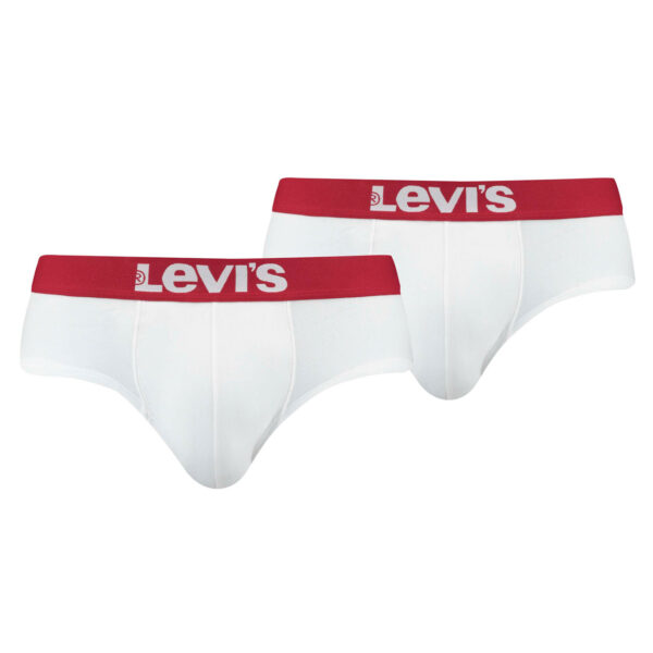 2er Pack Levis Men Solid Basic Brief Shorts Slip Herren Unterhose Pant Unterwäsc...