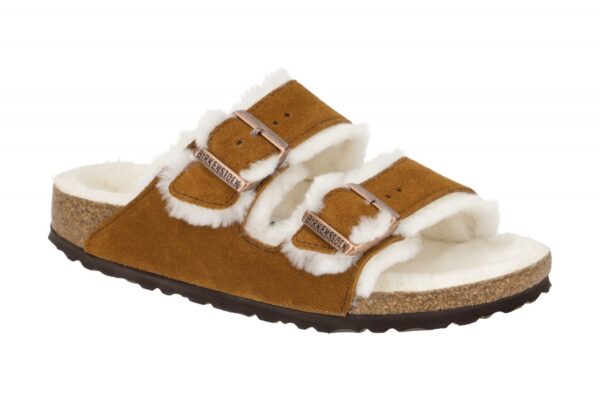 Birkenstock ARIZONA SHEARLING 1001135 hell-braun - UNISEX Damen- und Herrensc...