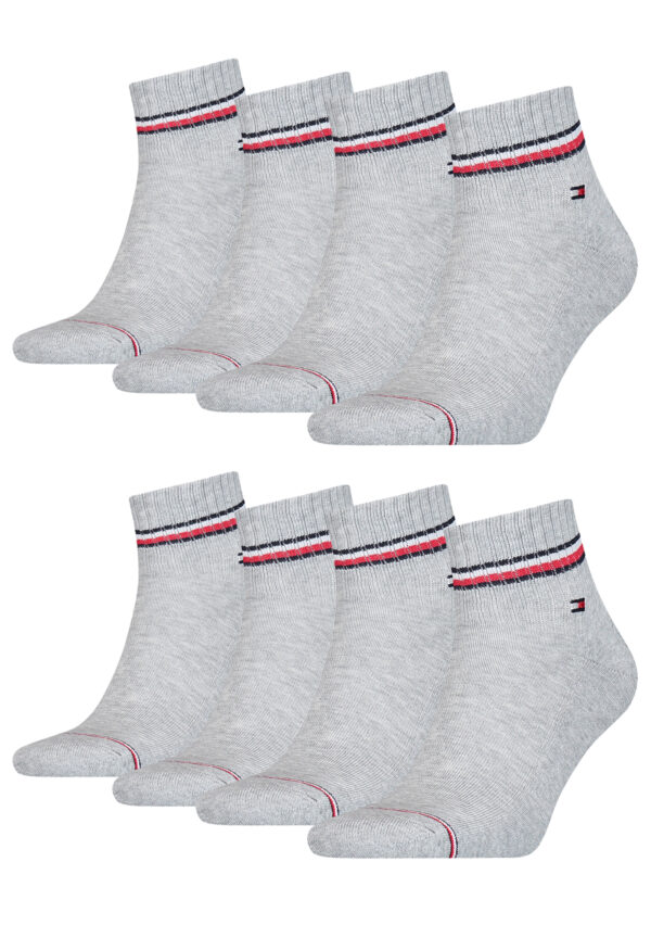 8 Paar TOMMY HILFIGER Herren ICONIC QUARTER Gr. 39 - 49 Sneaker Socken