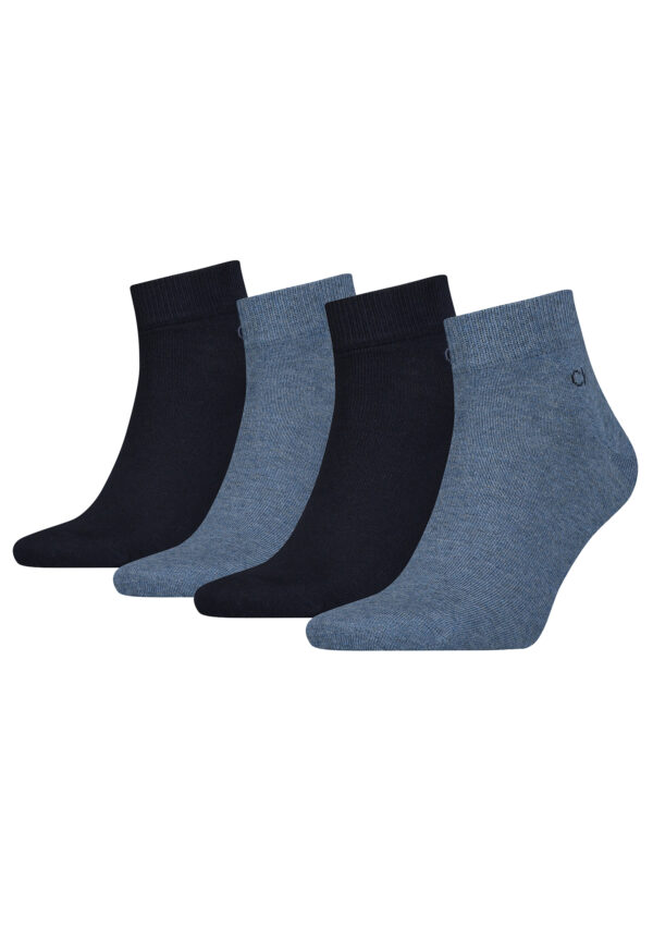 Calvin Klein Quarter Sneaker Socken Herren Kurzsocke 4 Paar