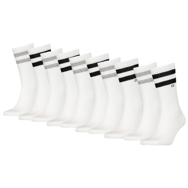 10 Paar Calvin Klein Stripes Herren Sportsocken Tennissocken