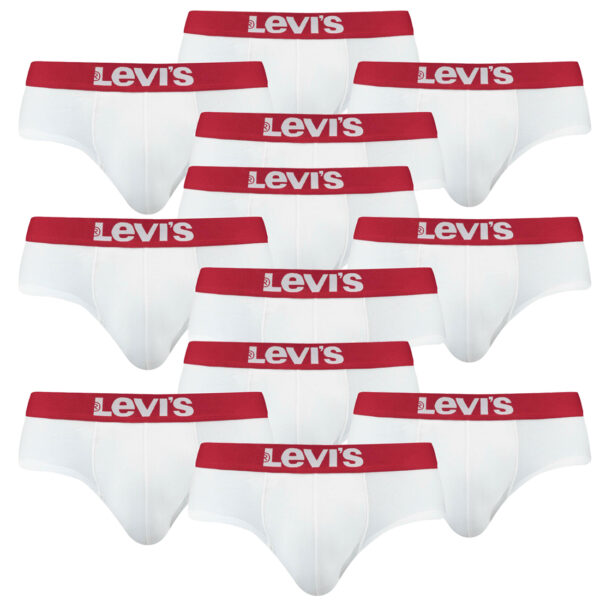 12er Pack Levis Men Solid Basic Brief Shorts Slip Herren Unterhose Pant Unterwäs...