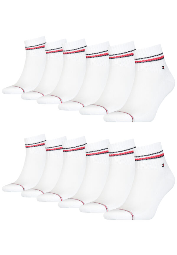 12 Paar TOMMY HILFIGER Herren ICONIC QUARTER Gr. 39 - 49 Sneaker Socken