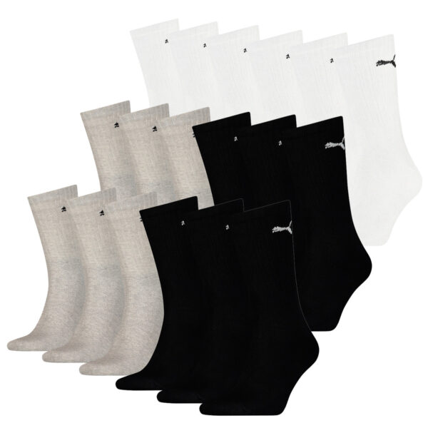 18 Paar Puma Socken Cush Crew Sportsocken Tennis Socken Unisex