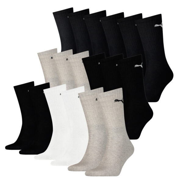 18 Paar Puma Socken Cush Crew Sportsocken Tennis Socken Unisex