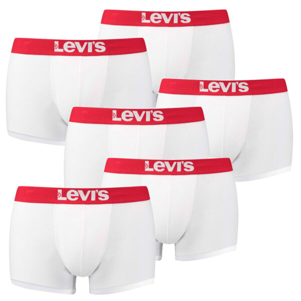 6er Pack Levis Men Solid Basic Trunk Boxershorts Unterhose Pant Unterwäsche