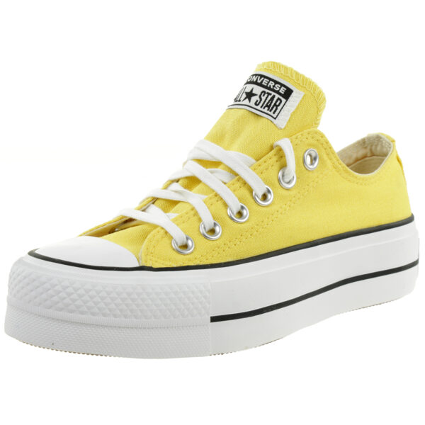 Converse Damen CTAS Lift Ox Platform Low-Top Sneaker 568627C Gelb