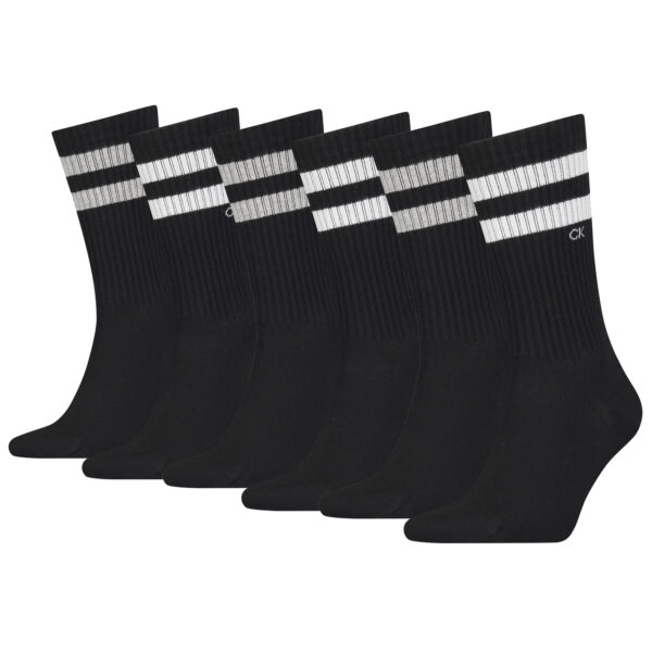 6 Paar Calvin Klein Stripes Herren Sportsocken Tennissocken