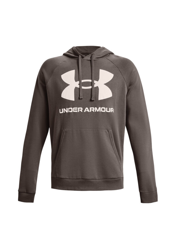 Under Armour Rival Fleece Big Logo Hoodie Herren Sweatshirt 1357093 176 braun