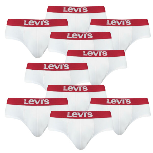 10er Pack Levis Men Solid Basic Brief Shorts Slip Herren Unterhose Pant Unterwäs...