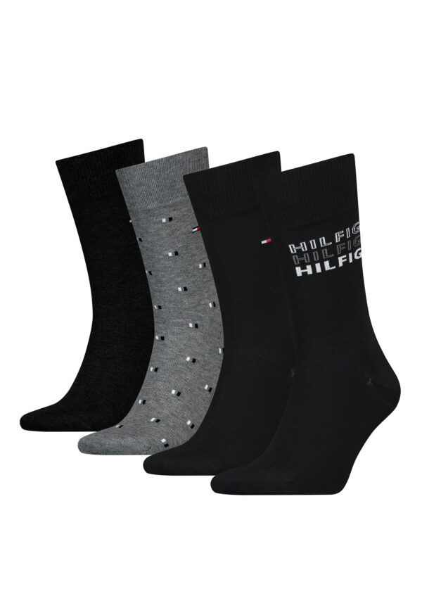 4 Paar Tommy Hilfiger Herren TH Men Giftbox 4P Gr. 39 - 46 Business Socken Gesch...