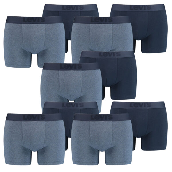 10er Pack Levis Premium Boxer Brief Boxershorts Herren Unterhose Pant Unterwäsch...