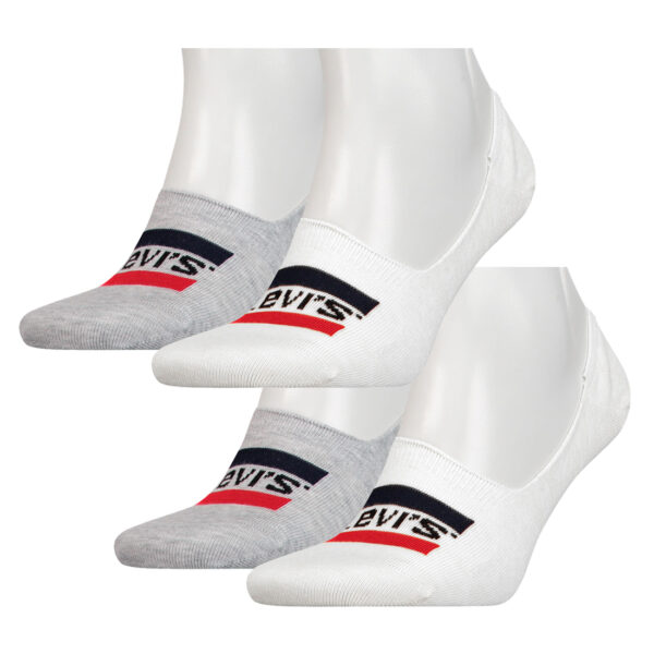 4 Paar Levis Low Rise SportWR Logo Sneaker Socken 903016001