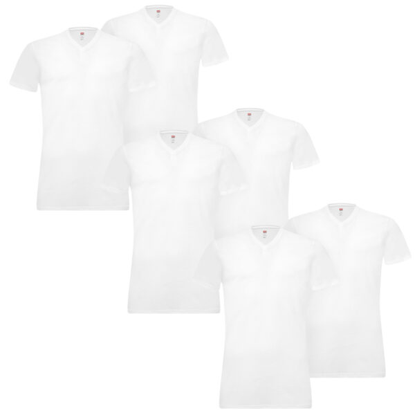 6 er Pack Levis V-Neck T-Shirt Men Herren Unterhemd V-Ausschnitt