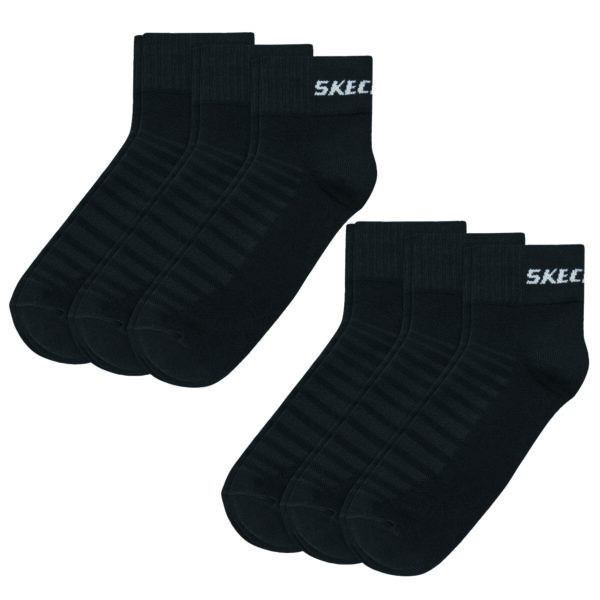 6 Paar Skechers Unisex Quarter Socken SK42017