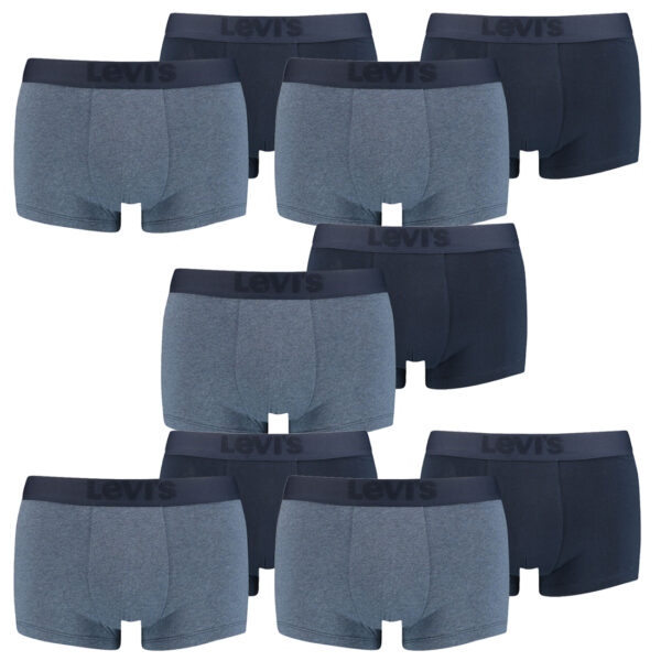 10er Pack Levis Herren Premium Trunk Boxer Shorts Unterhose Pant Unterwäsche