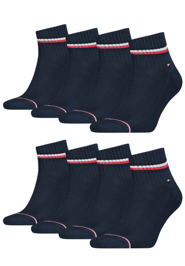 8 Paar TOMMY HILFIGER Herren ICONIC QUARTER Gr. 39 - 49 Sneaker Socken