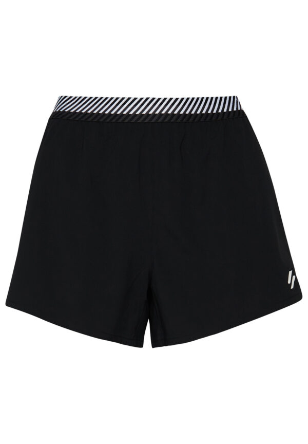 Superdry Damen Train Loose Shorts Fitnesshose Schwarz WS311453A