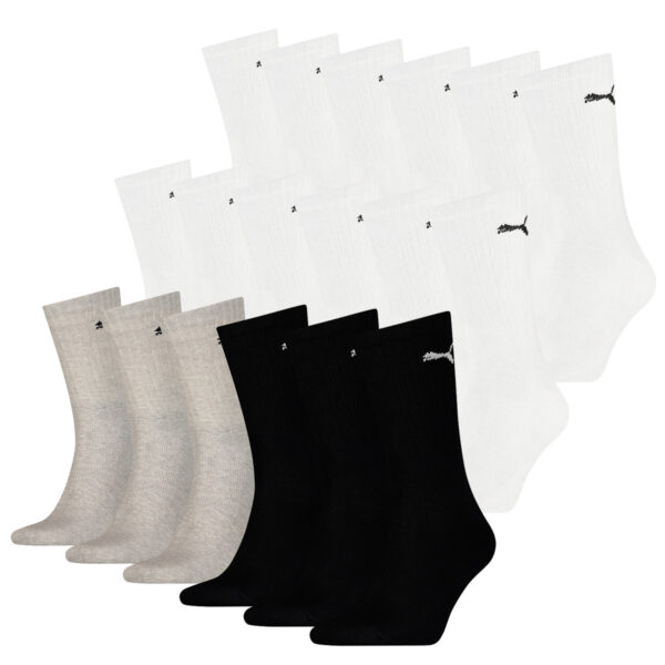 18 Paar Puma Socken Cush Crew Sportsocken Tennis Socken Unisex