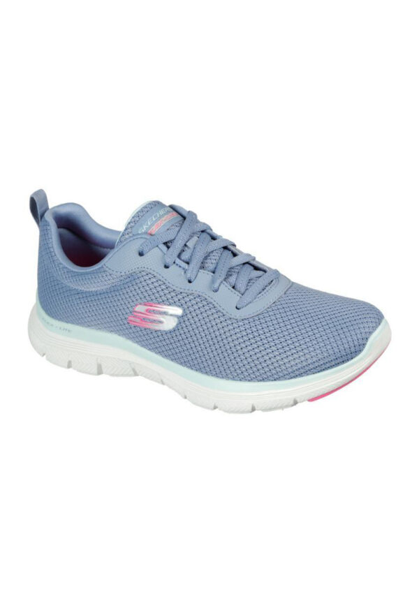 Skechers Damen FLEX APPEAL 4.0 Brilliant View Sneaker Turnschuhe 149303 blau