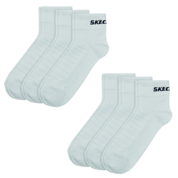 6 Paar Skechers Unisex Quarter Socken SK42017