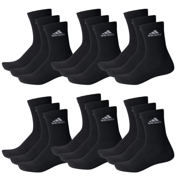 adidas CUSHIONED CREW Tennissocken Sportsocken Damen Herren Unisex 18 Paar