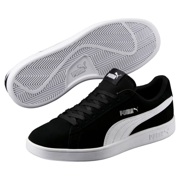 Puma Smash v2 Unisex Sneaker Turnschuhe Schwarz/Weiß 364989 01