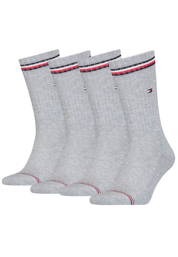 4 Paar TOMMY HILFIGER Herren ICONIC Socken Gr. 39 - 49 Tennis Socken