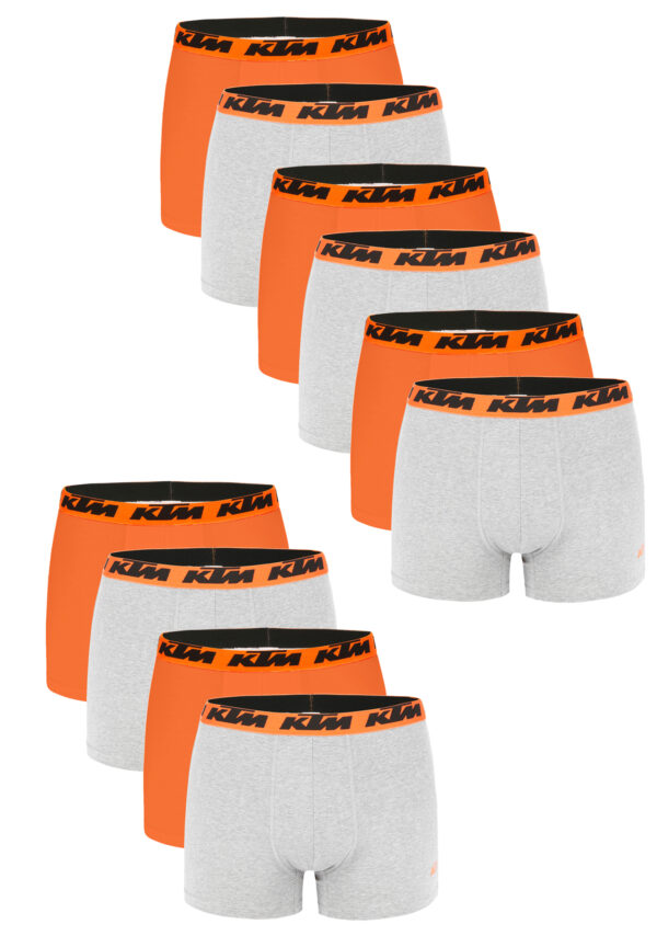 KTM by FREEGUN Boxershorts für Herren Unterwäsche Pant Men´s Boxer 10 er Pack