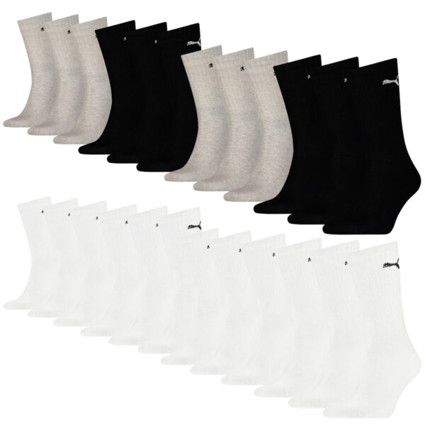 24 Paar Puma Socken Cush Crew Sportsocken Tennis Socken Unisex