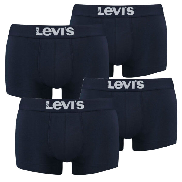 4er Pack Levis Men Solid Basic Trunk Boxershorts Unterhose Pant Unterwäsche