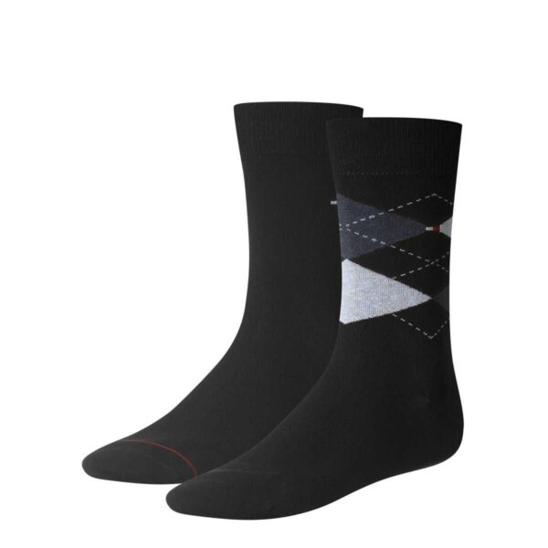 2 Paar TOMMY HILFIGER Herren CHECK Socken Gr. 39 - 46 Business Sneaker Socken