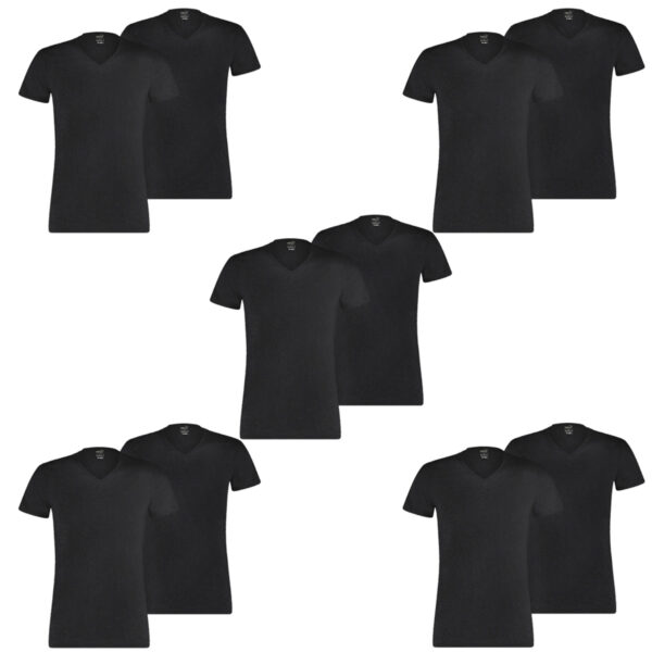 10 er Pack Puma Basic V Neck T-Shirt Men Herren Unterhemd V-Ausschnitt