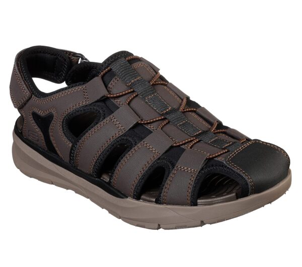 Skechers Men's USA Street Wear RELONE HENTON Sandalen Men Braun