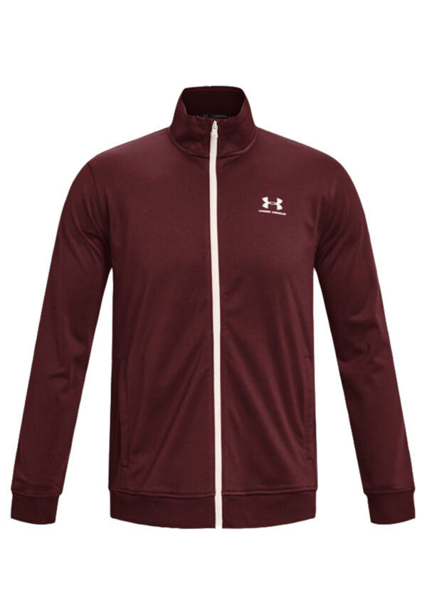 Under Armour Sportstyle Tricot Jacket Full Zip Herren Trainingsjacke 1329293 rot