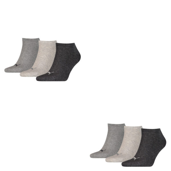 6 Paar Puma Sneaker Invisible Socken Gr. 35 - 49 Unisex für Damen Herren Füßling...