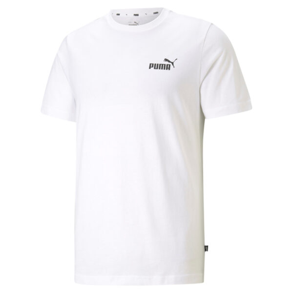 PUMA Herren ESS Essential Small Logo Tee T-Shirt Übergröße weiss bis 4XL