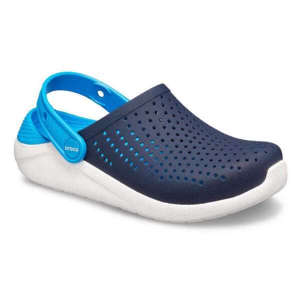 Crocs LiteRide Clog Unisex Kinder Sandale Roomy Fit 205964 Blau