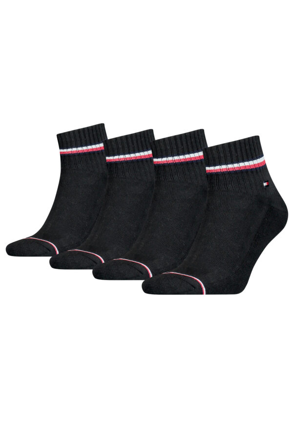 4 Paar TOMMY HILFIGER Herren ICONIC QUARTER Gr. 39 - 49 Sneaker Socken