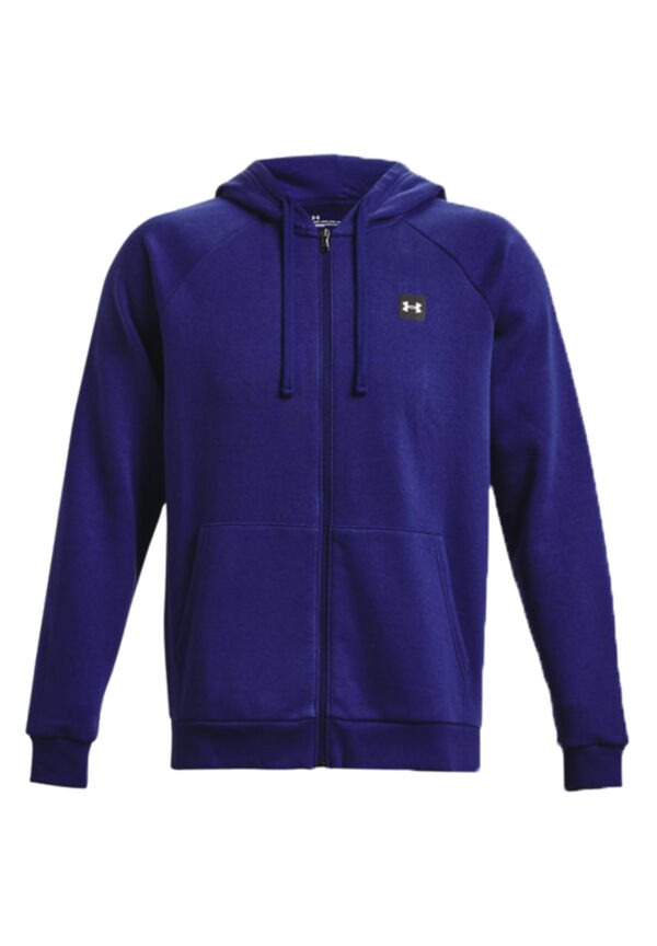 Under Armour Rival Fleece Hoodie Full Zip Herren Sweatjacke 1357111 blau