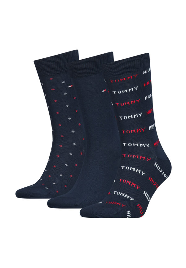 3 Paar Tommy Hilfiger Herren TH Men Giftbox 3P Gr. 39 - 46 Business Socken Gesch...