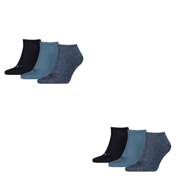 6 Paar Puma Sneaker Invisible Socken Gr. 35 - 49 Unisex für Damen Herren Füßling...