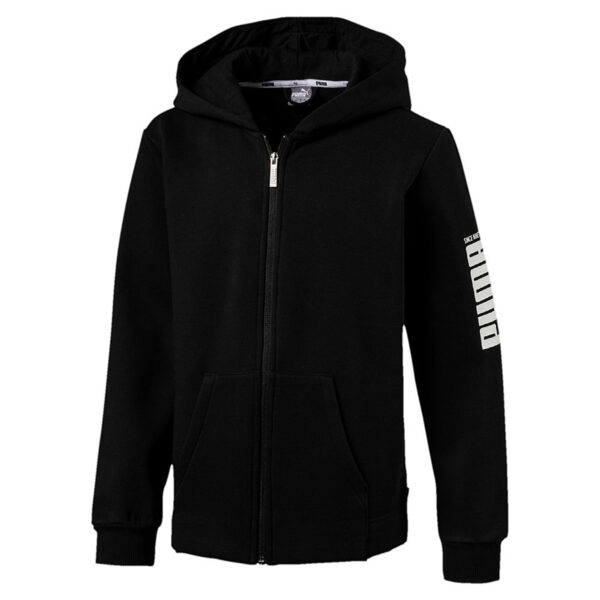 PUMA Rebel Bold FZ Hoody FL Kids Kapuzenjacke Full Zip schwarz